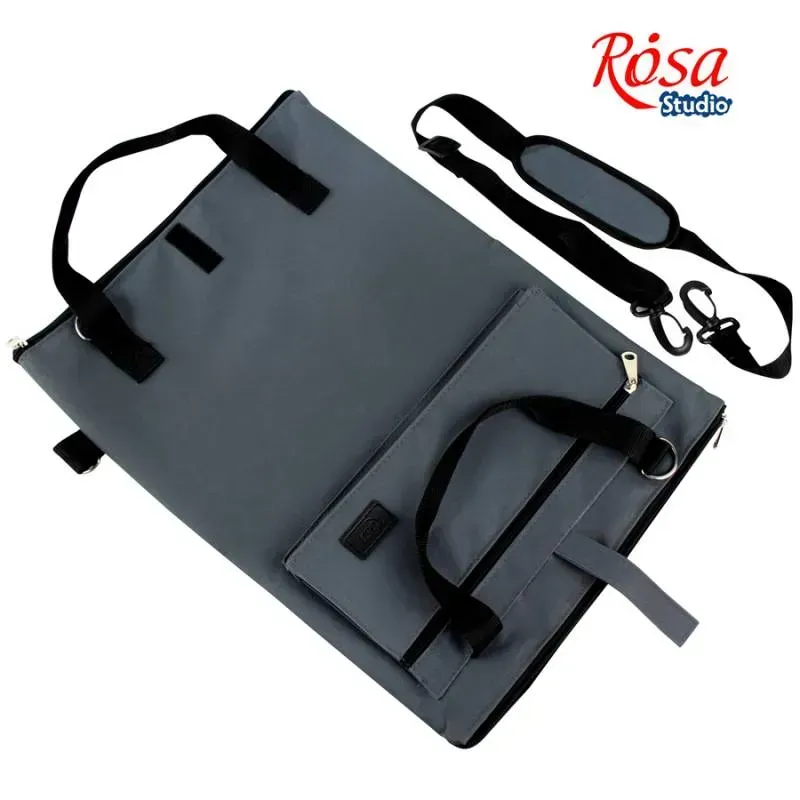 Outlet40 Сумка-трансформер из А4 в А3 для бумаги, асфальт, ROSA Studio 1