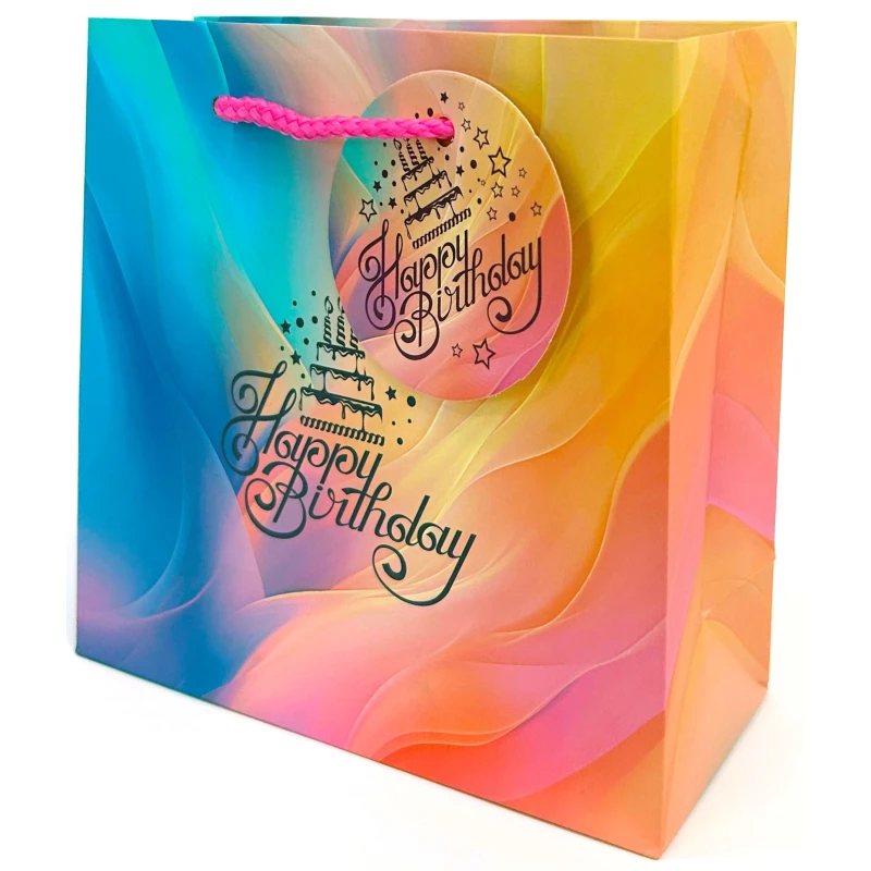 Пакет бумажный 16х16х7 см, GB-24017