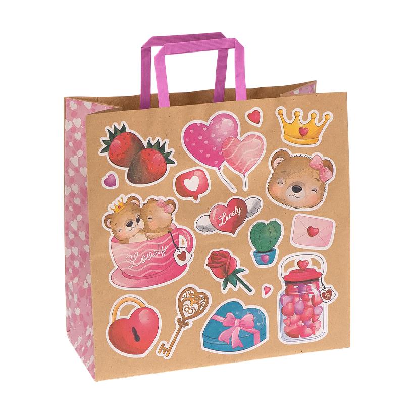 Пакет паперовий з ручками бурий 320х150х300 арт.KGB 323015 1