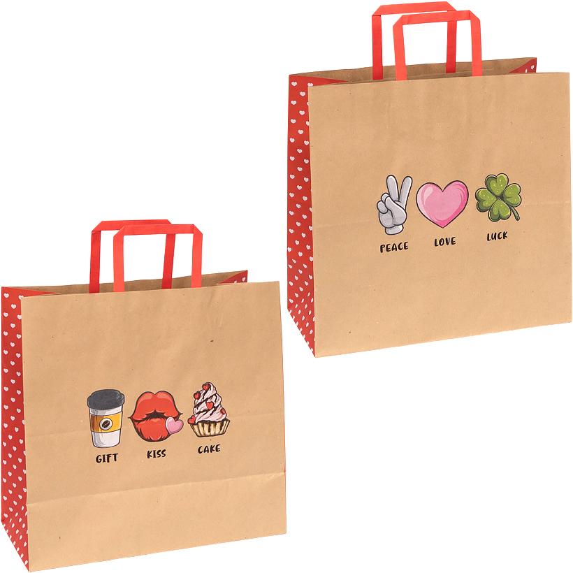 Пакет паперовий з ручками бурий 320х150х300 арт.KGB 323015