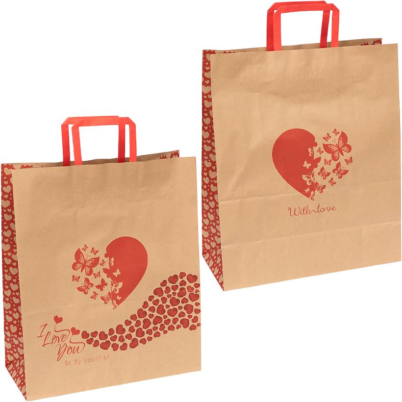 548620 Пакет бумажный с ручками бурый 320х150х380 арт.KGB 323815