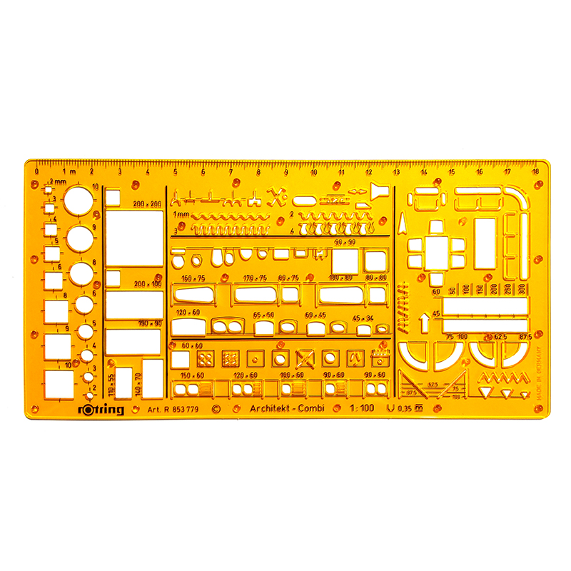 Трафарет професійний Rotring № 127 (S0238781)