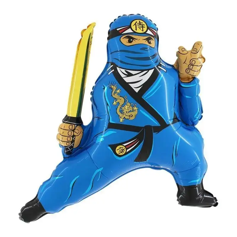 Шар воздушный Фигура Ниндзя голубая Ф, 1207-3181