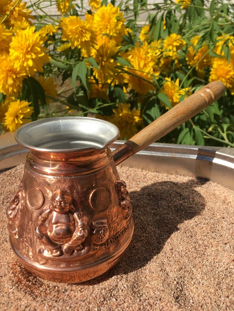 Турка мідна "Монах удачі" 450 мл 4