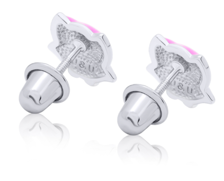 Сережки "Сова" рожева, 219560500611 1