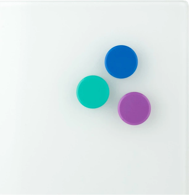 Дошка скляна магнітно-маркерна, 60*90см, біла, 9615-21-А 2