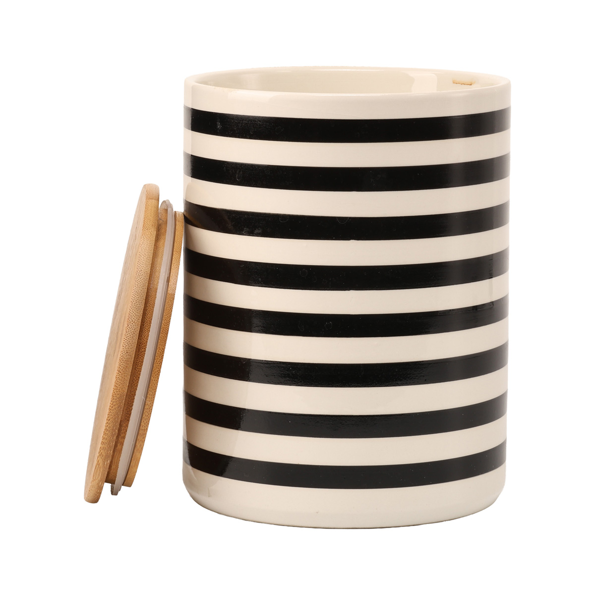 Баночка керамогранитовая для хранения "Beau" h=19 см/d=14 см, цвет микс (2 вида), 9821383/1007727 1