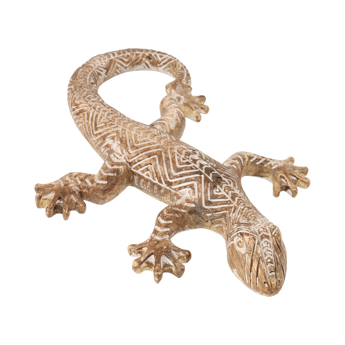 Статуэтка полистоун Ящерица "Lolly" 17,5*12 см/h=2 см, коричневый (2 вида), 2019579