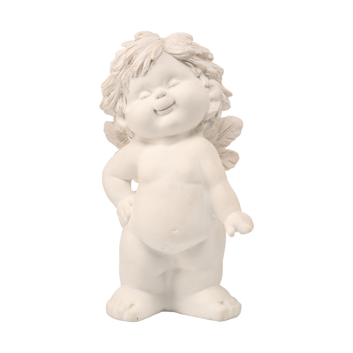 Подвеска новогодняя Ангелочек стоячий "Igor" h=24 см, белый (в ассортименте), 82158 Lang