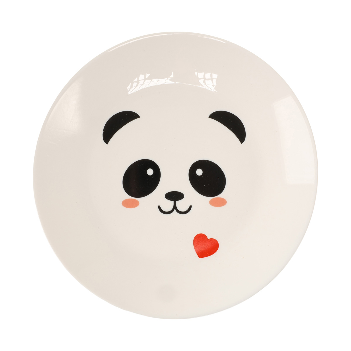 Тарелка "Панда" 25 см стеклокерамика + подарочная коробка Kvarta, 1208