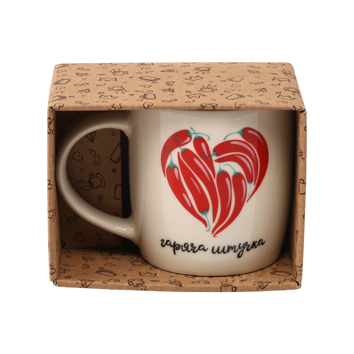 Чашка "Горячая штучка" бочка, 360 мл + подарочная коробка Kvarta, 1964 1
