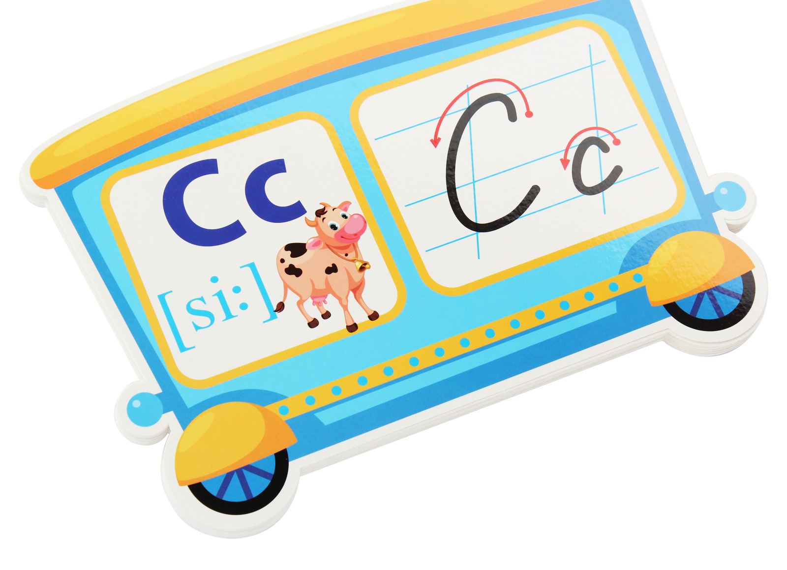 Outlet40 Набор карт "Поезд с вагонами. Буквы английского алфавита"(у), 347462/1025463 4