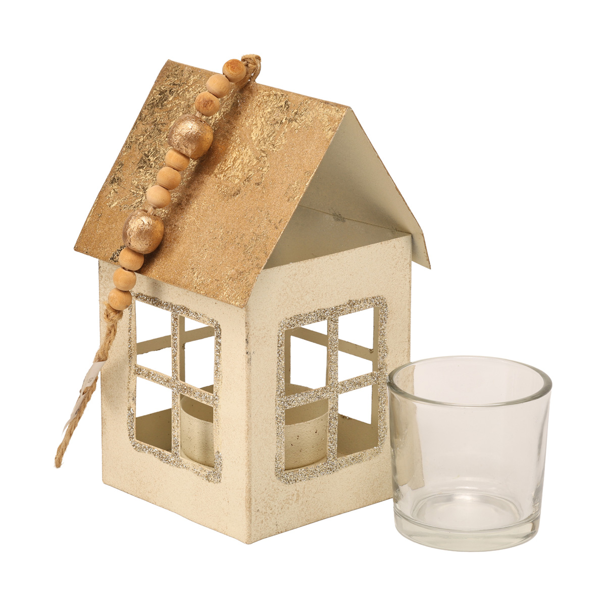 Подсвечник Домик 1 окошко металл 14*8.5*8 см, 107239 1