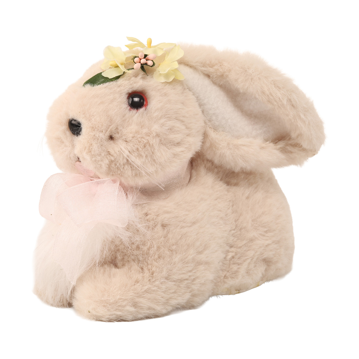 Фігурка декоративна великодня "Зайчик, який сидить" 24 см, коричневий (2 диз.), YZH500120