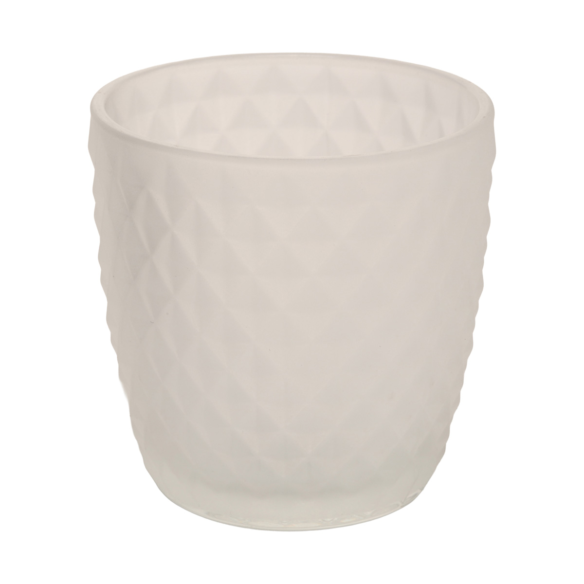 Набор подсвечников декоративных стеклянных "Marilu" h=7,5 см/d=7,3 см (4 шт.), лакированый, белый, 2001879 3