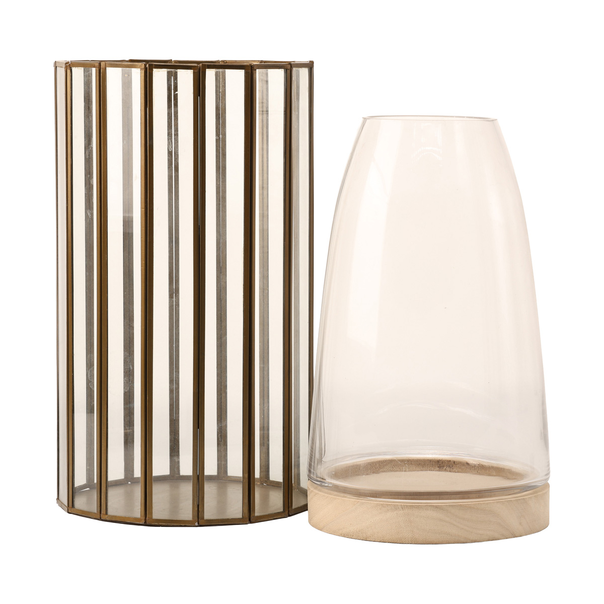 Подсвечник декоративный стеклянный "Filio" h=25 см/d=16 см, прозрачный, 1005696