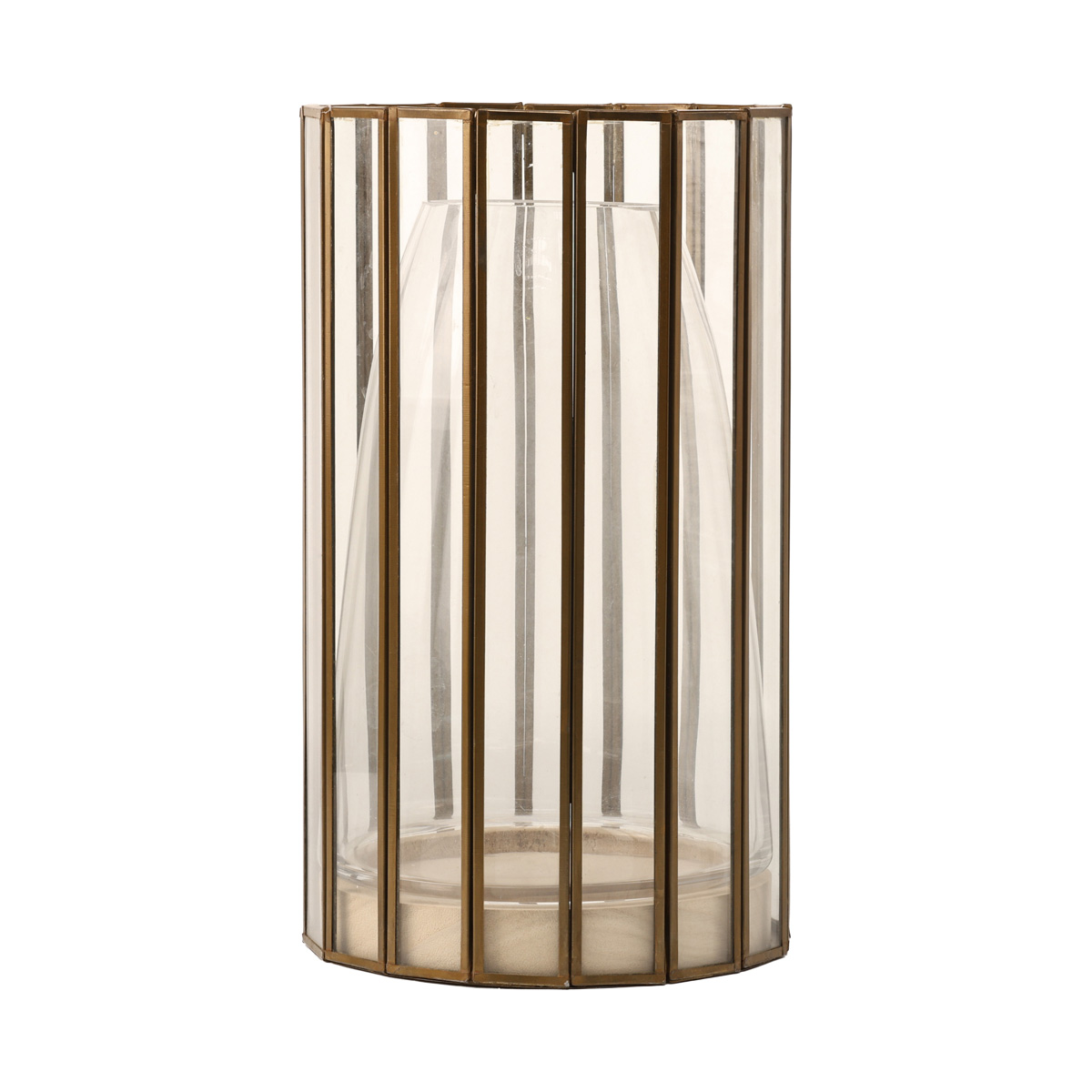 Подсвечник декоративный стеклянный "Filio" h=25 см/d=16 см, прозрачный, 1005696 1