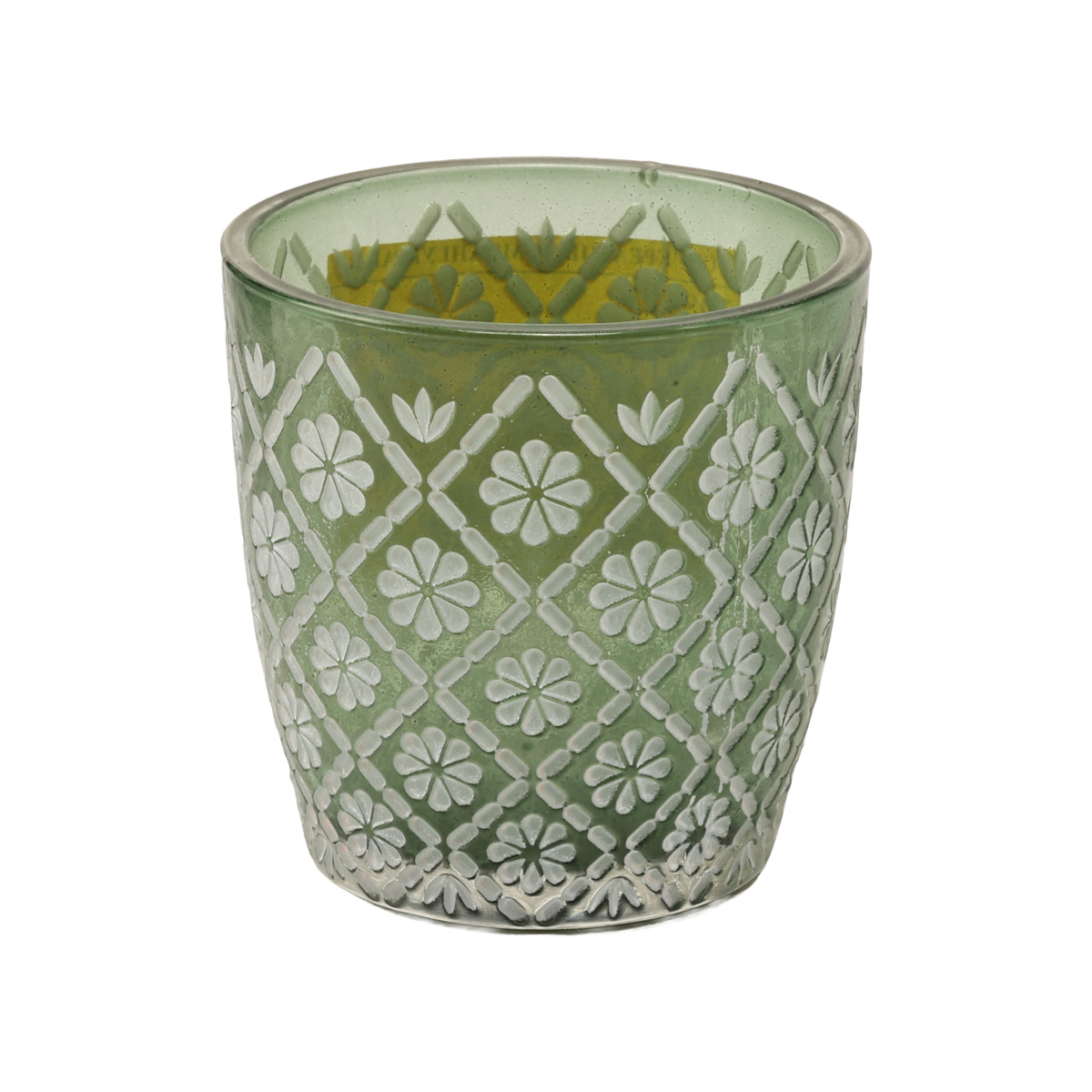 Подсвечник декоративный стеклянный "Patty" h=7 см/d=7,5 см, лакированный, бирюзовые цвета (3 вида), 9826550/1018429 1