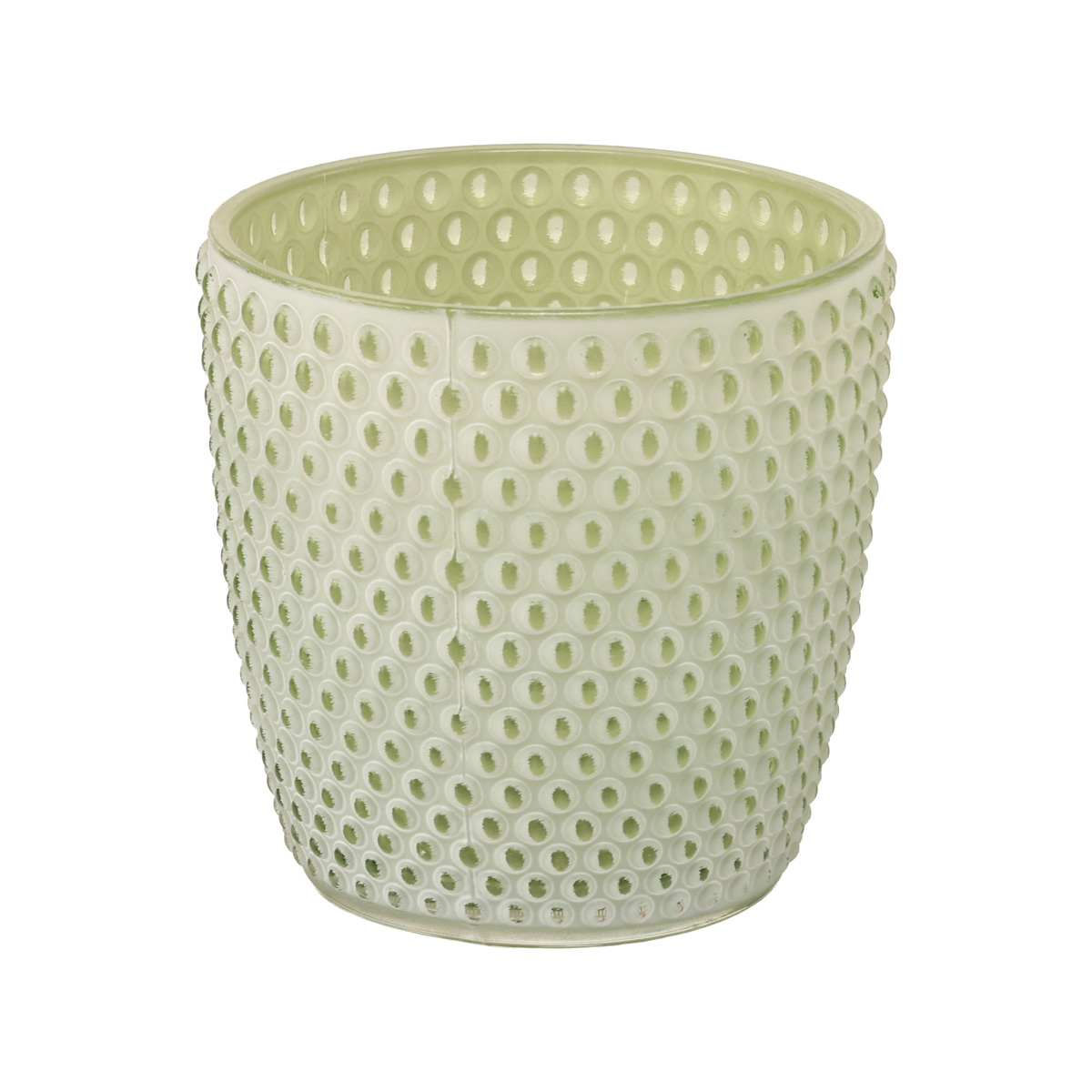 Подсвечник декоративный стеклянный "Round" h=9 см/d=9 см, лакированный, салатовые цвета (3 вида), 9809274/2007095