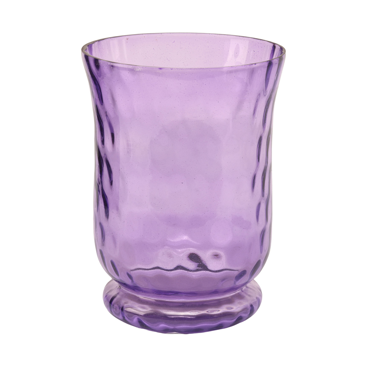 Подсвечник стеклянный прозрачный "Reyna" h=15 см, лакированый, розовые цвета (3 вида), 1019130