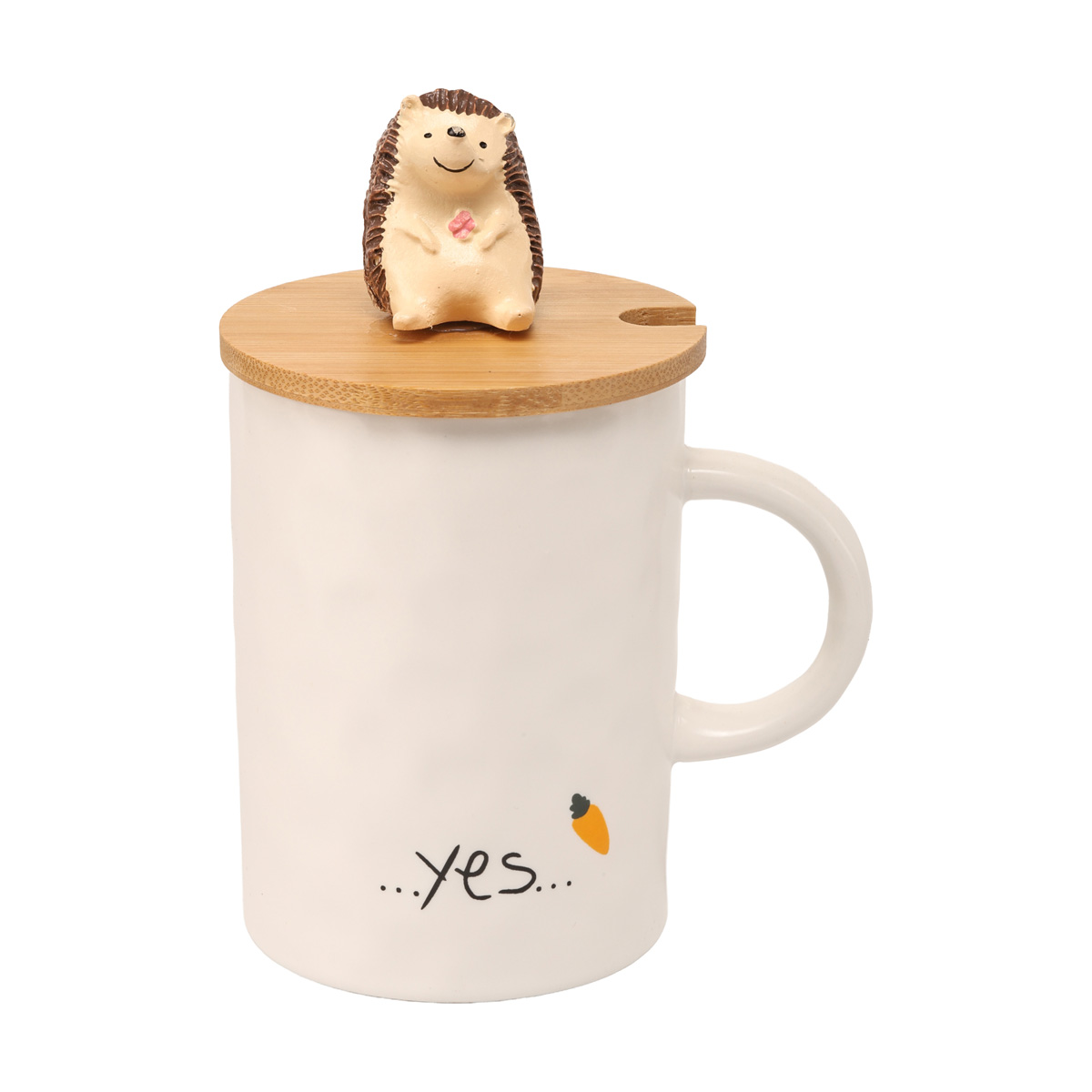 Кружка с крышкой и ложкой "Ёж", O8030-53