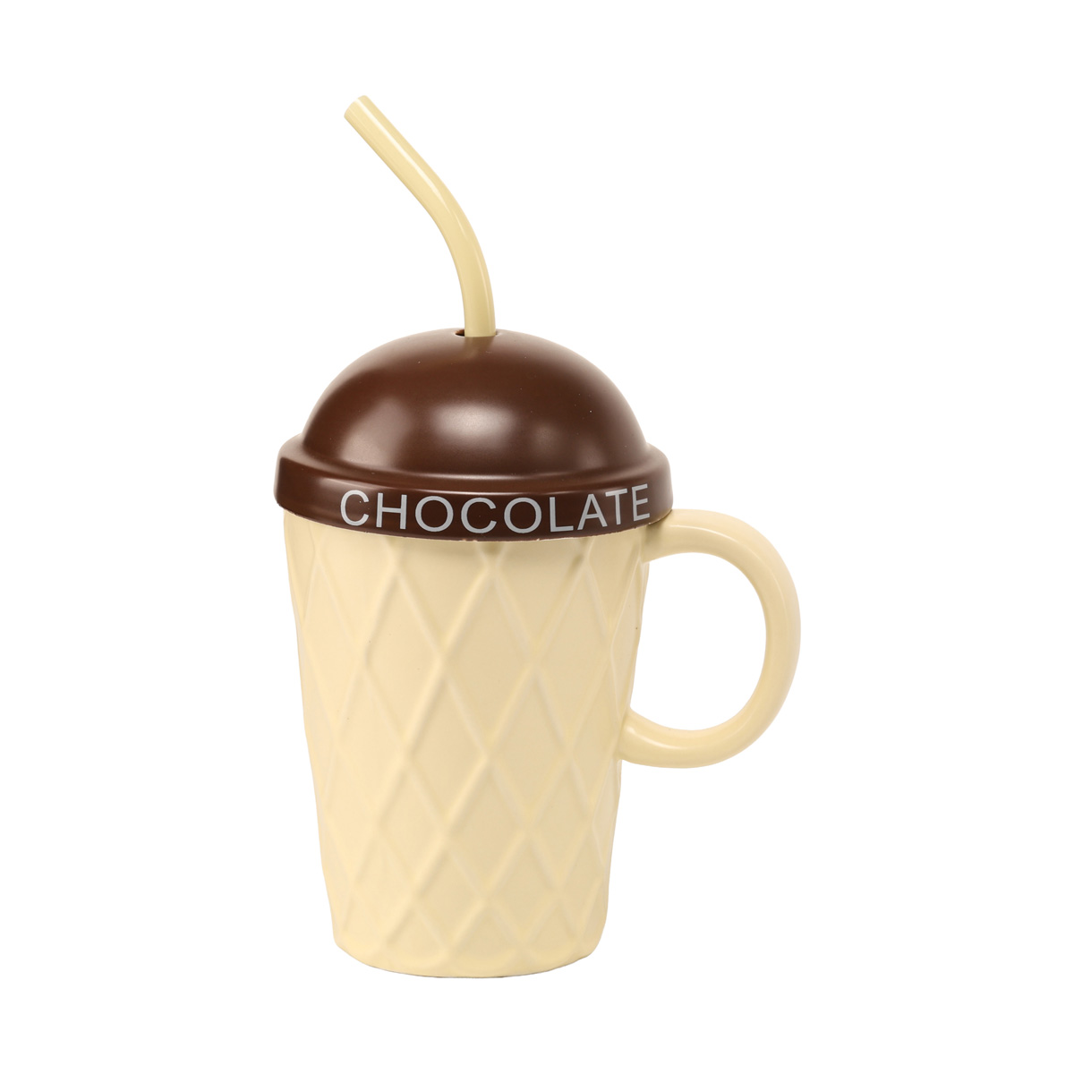 Кружка с крышкой и трубочкой "Айс-Крим", 34367-6 2