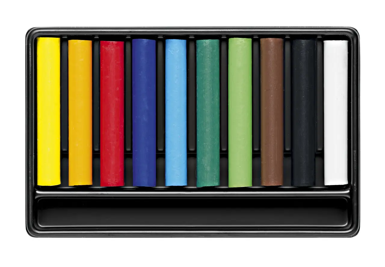 Outlet20 Пастель восковая акварельная 10 цв. Caran d`Ache School Line карт. бокс, 7502.710/1022897 1