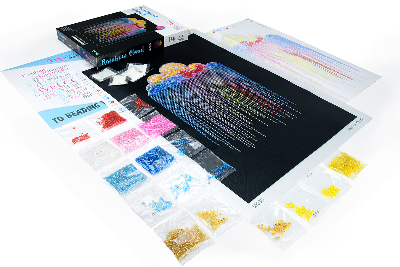 Outlet40 Набір для вишивання Хмара Веселка, 55030, Miniart-Crafts/1020445 3