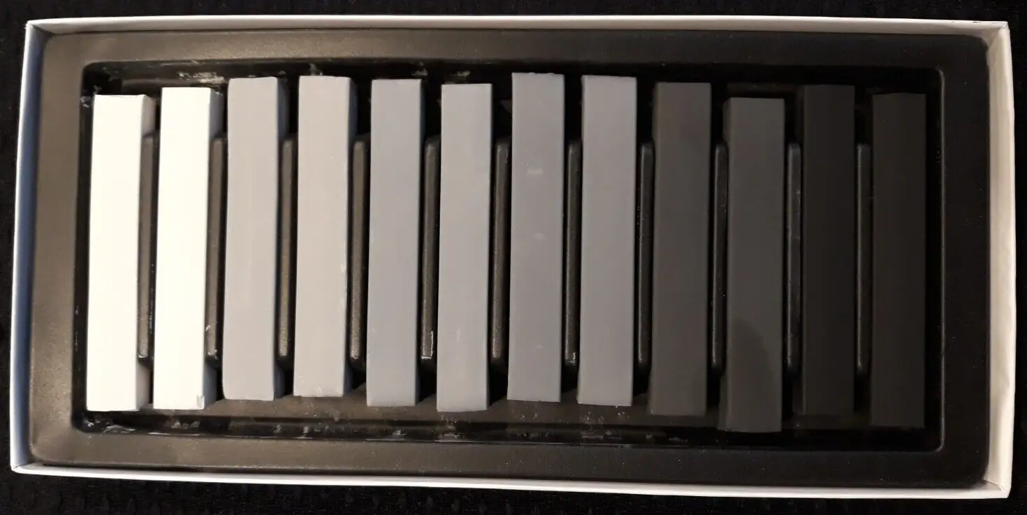 Outlet Пастель суха, проф., м`яка, 12 кол., Сірий квадр., MP-12G, MUNGYO (TT5504)/845699 1