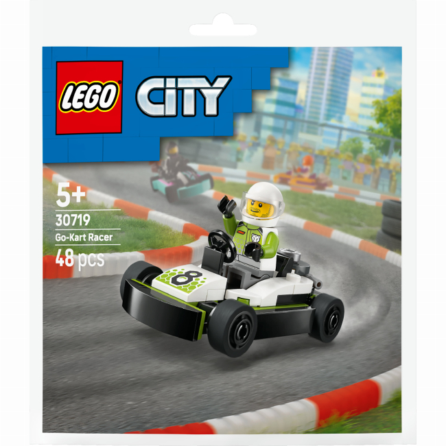 Конструктор Lego City "Гонщик на картинге", 30719 1
