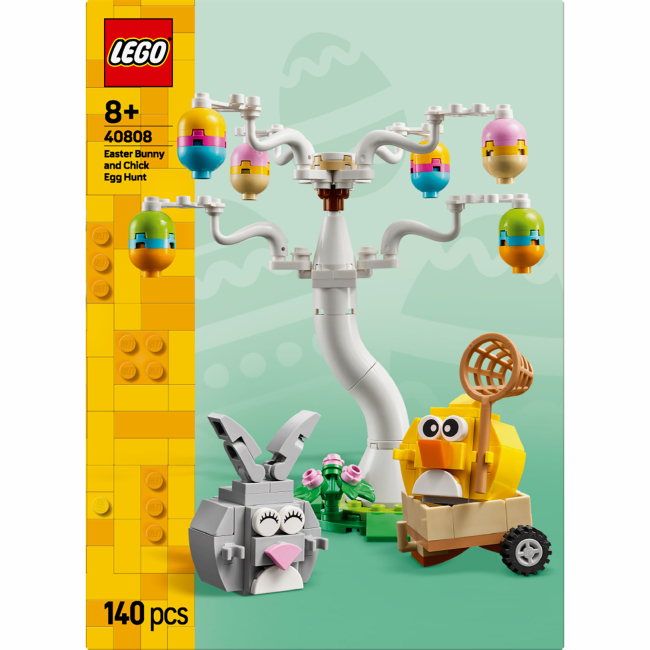 Конструктор Lego Icons "Пасхальный кролик и охота на куриные яйца", 40808