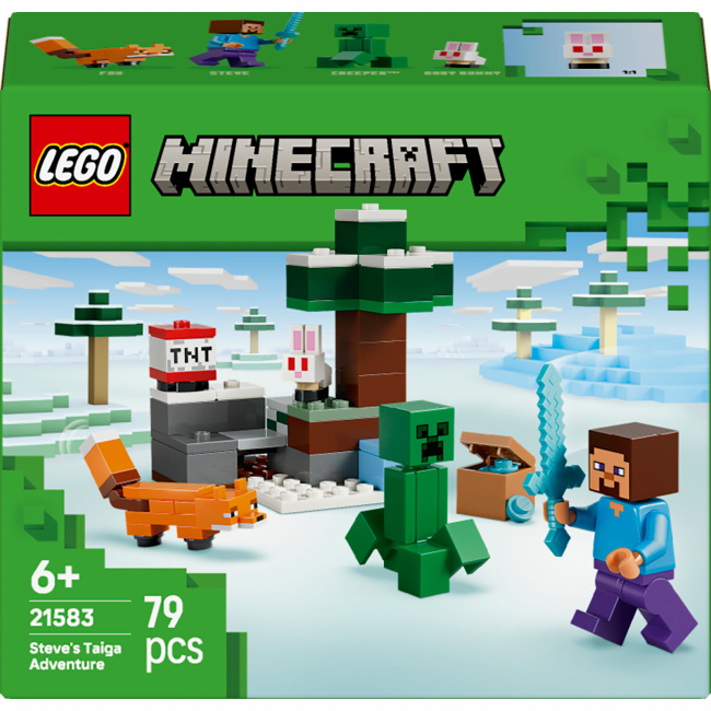 Конструктор Lego Minecraft "Приключения Стива в тайге", 21583