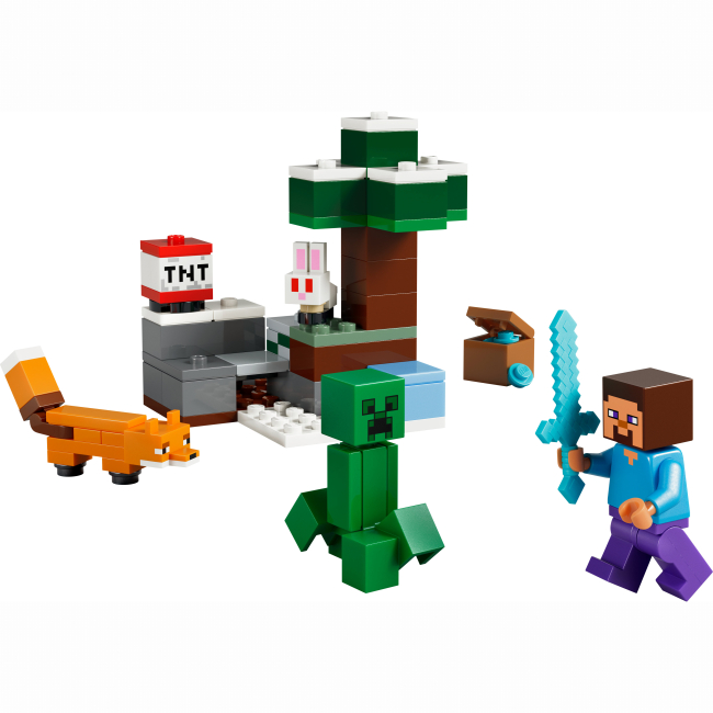 Конструктор Lego Minecraft "Приключения Стива в тайге", 21583 1