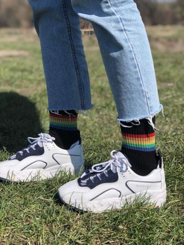 Носки "Радуга черная" р. 41-45 1