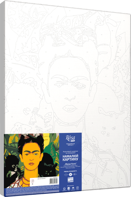 Outlet Набір-стандарт, техніка акриловий живопис за номерами "Фріда Кало", Rosa Start/850952 1