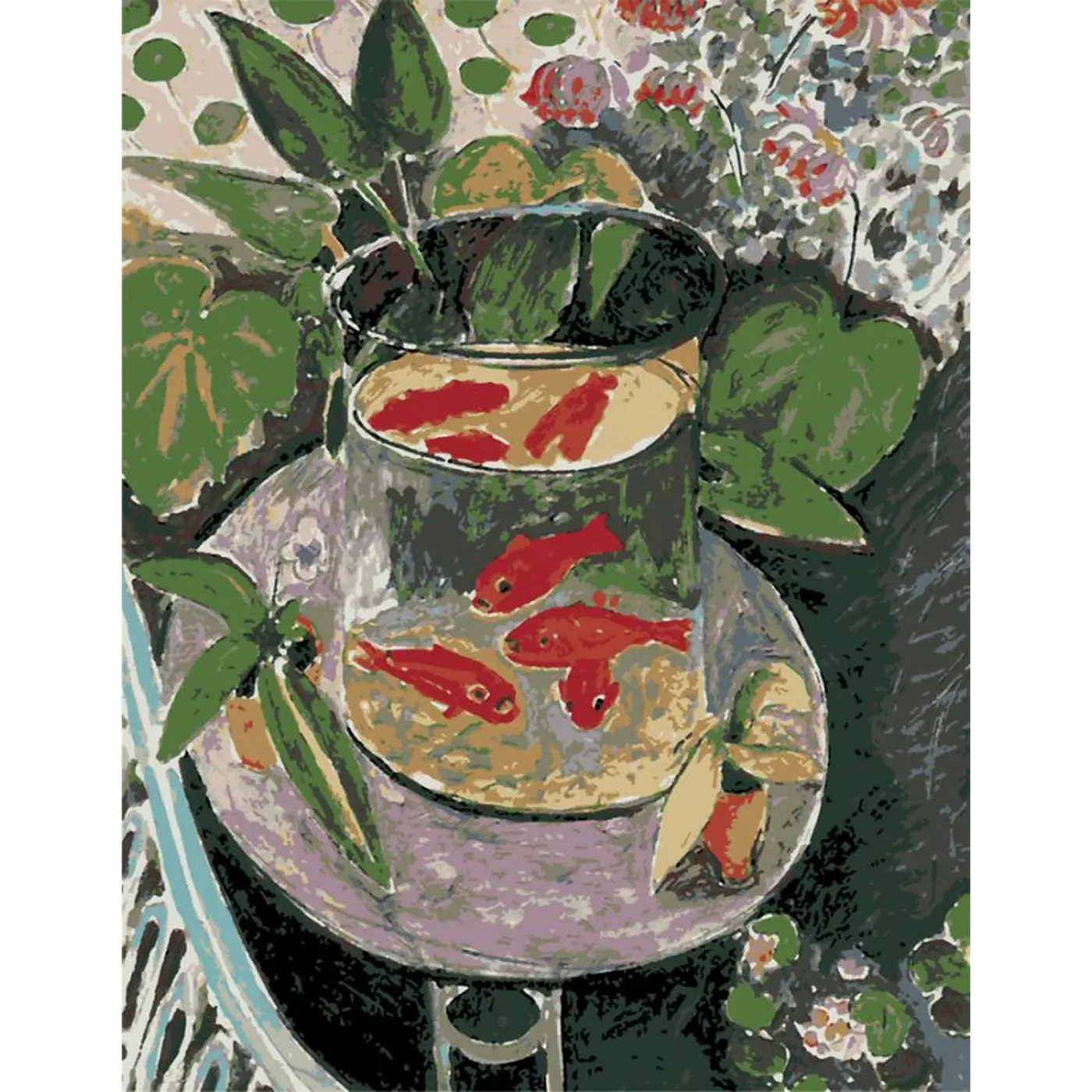 Outlet Набір-стандарт, техніка акриловий живопис за номерами "Червоні рибки", Rosa Start/850954