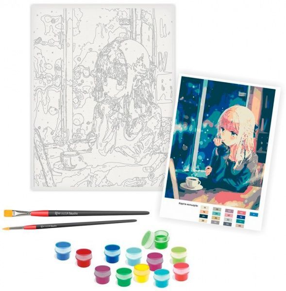 Outlet Набір, техніка акриловий живопис за номерами "Роздуми", Rosa Start/1007768 2