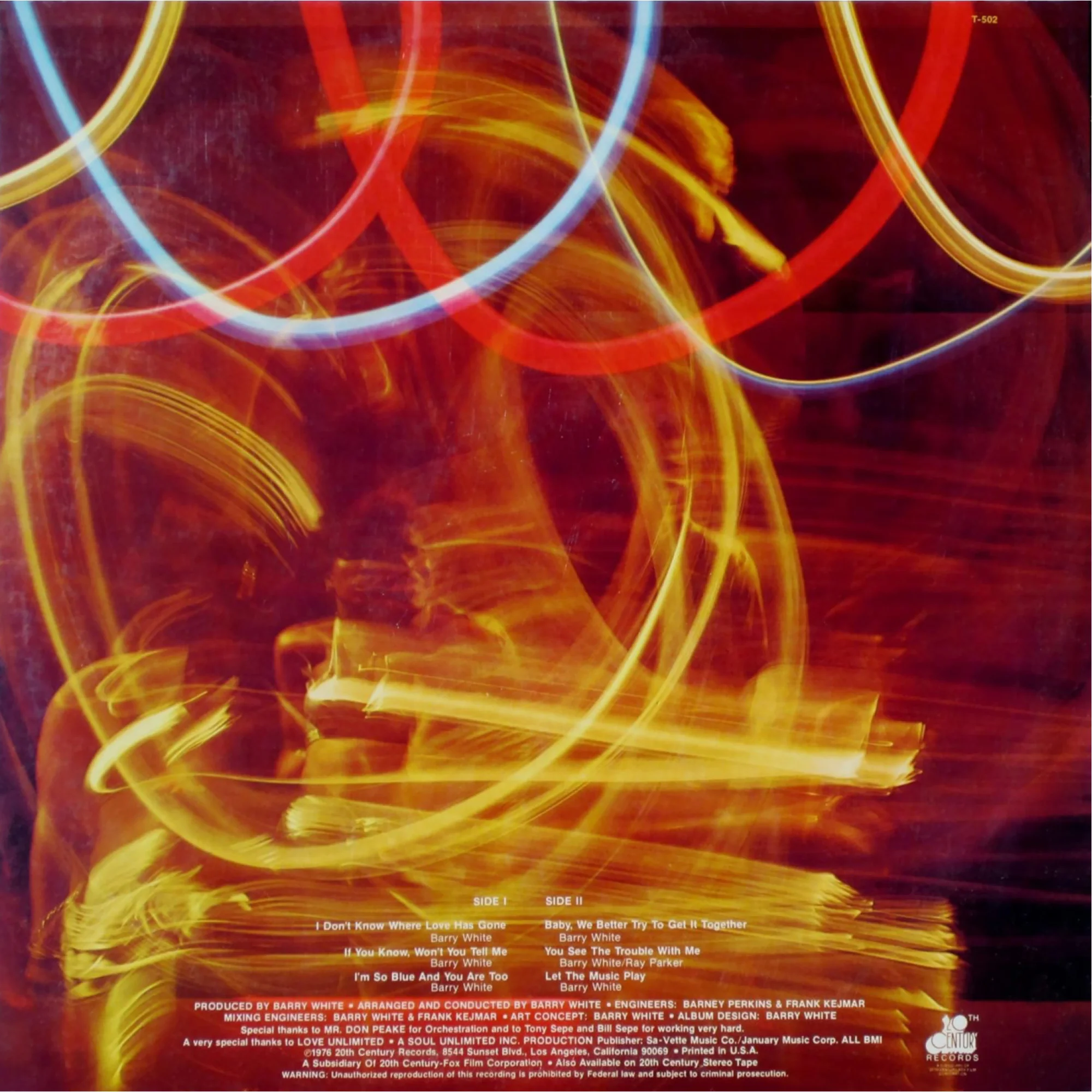 Вінілова платівка WHITE BARRY:LET THE MUSIC PLAY 1