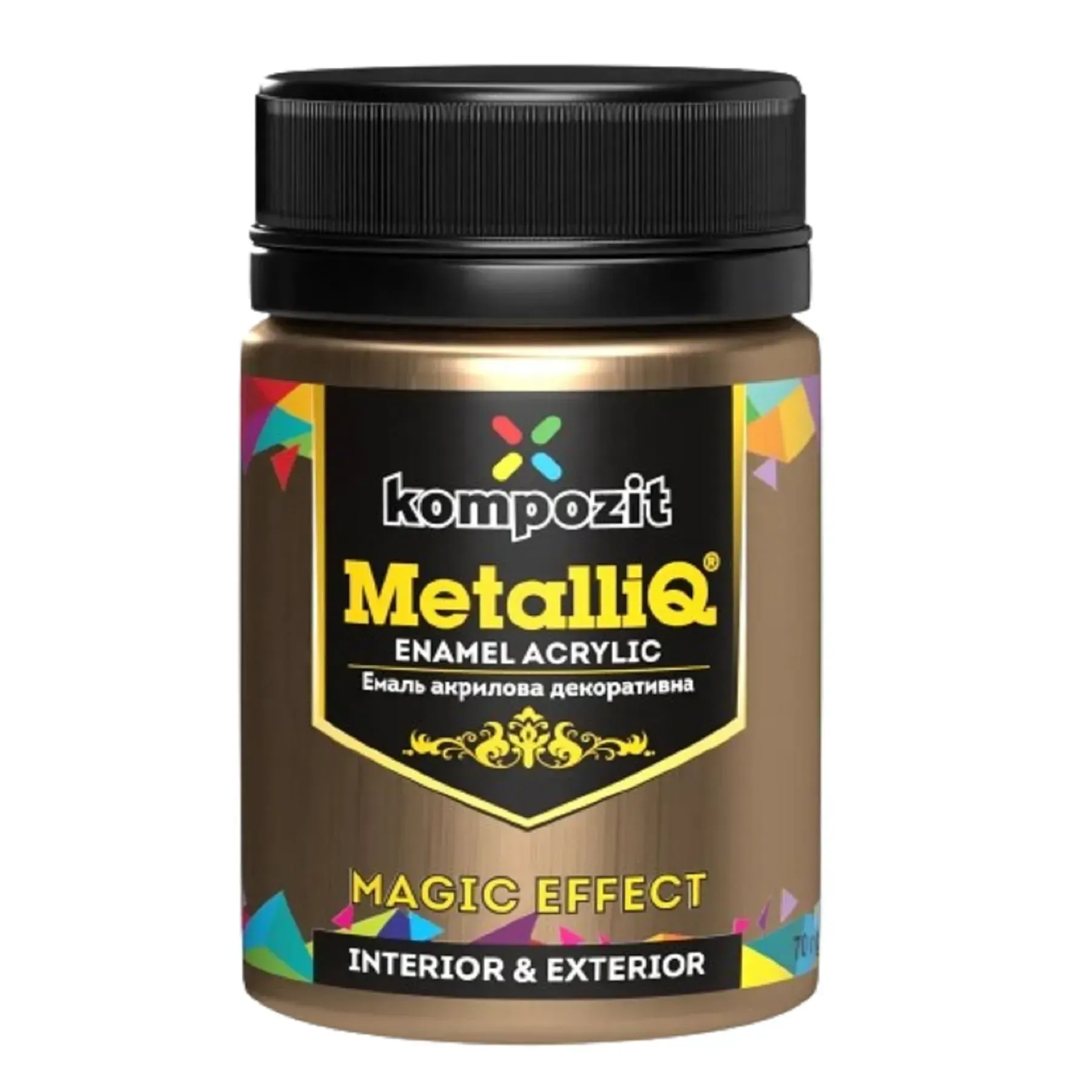 Краска акриловая эмаль MetalliQ "Kompozit", бронза, 0,07 кг