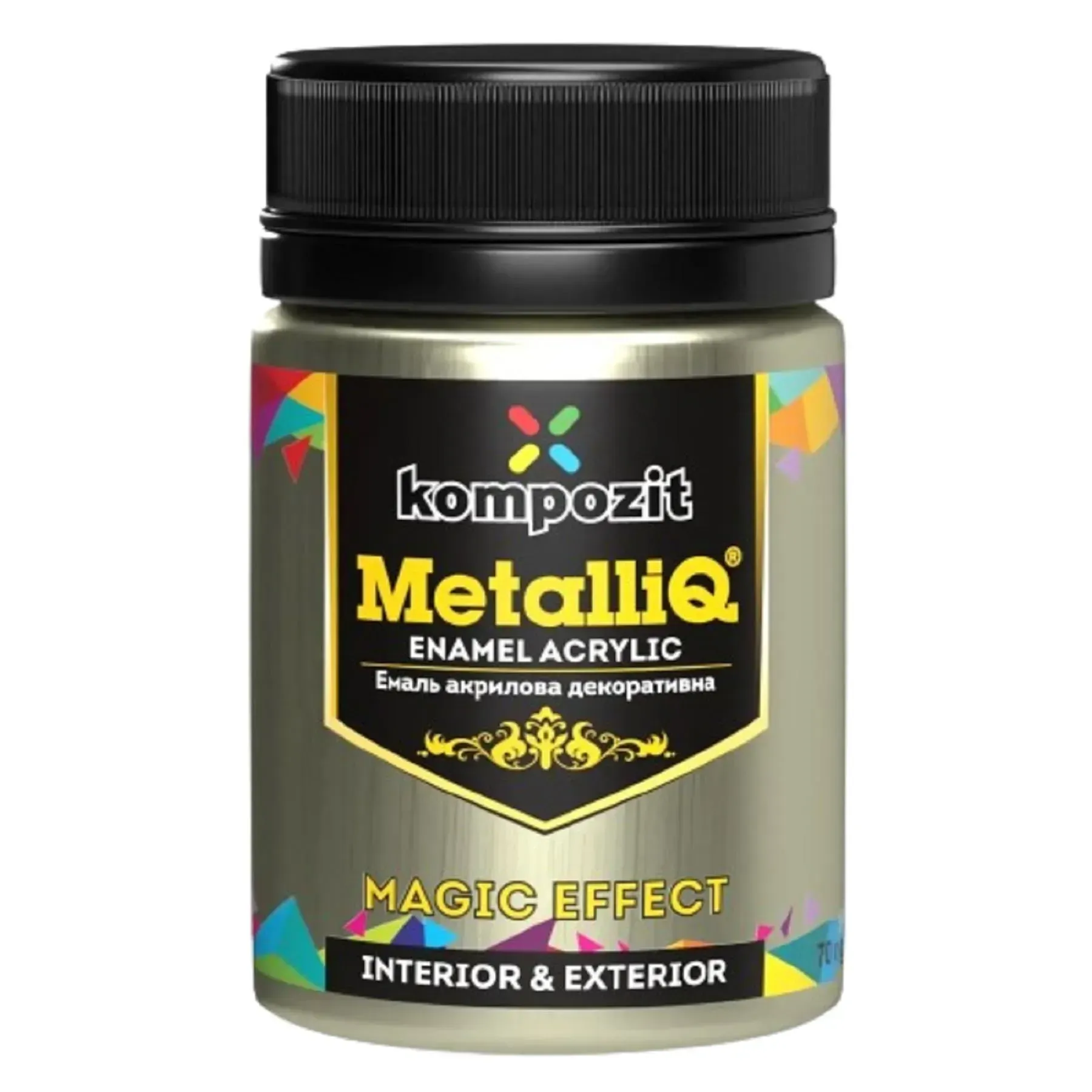 Краска акриловая эмаль MetalliQ "Kompozit", жемчужина, 0,07 кг