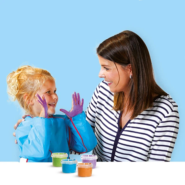 Пальчикові фарби "My first"- Яскрава пінка (4 кольори в пластикових баночках), 14441S 3