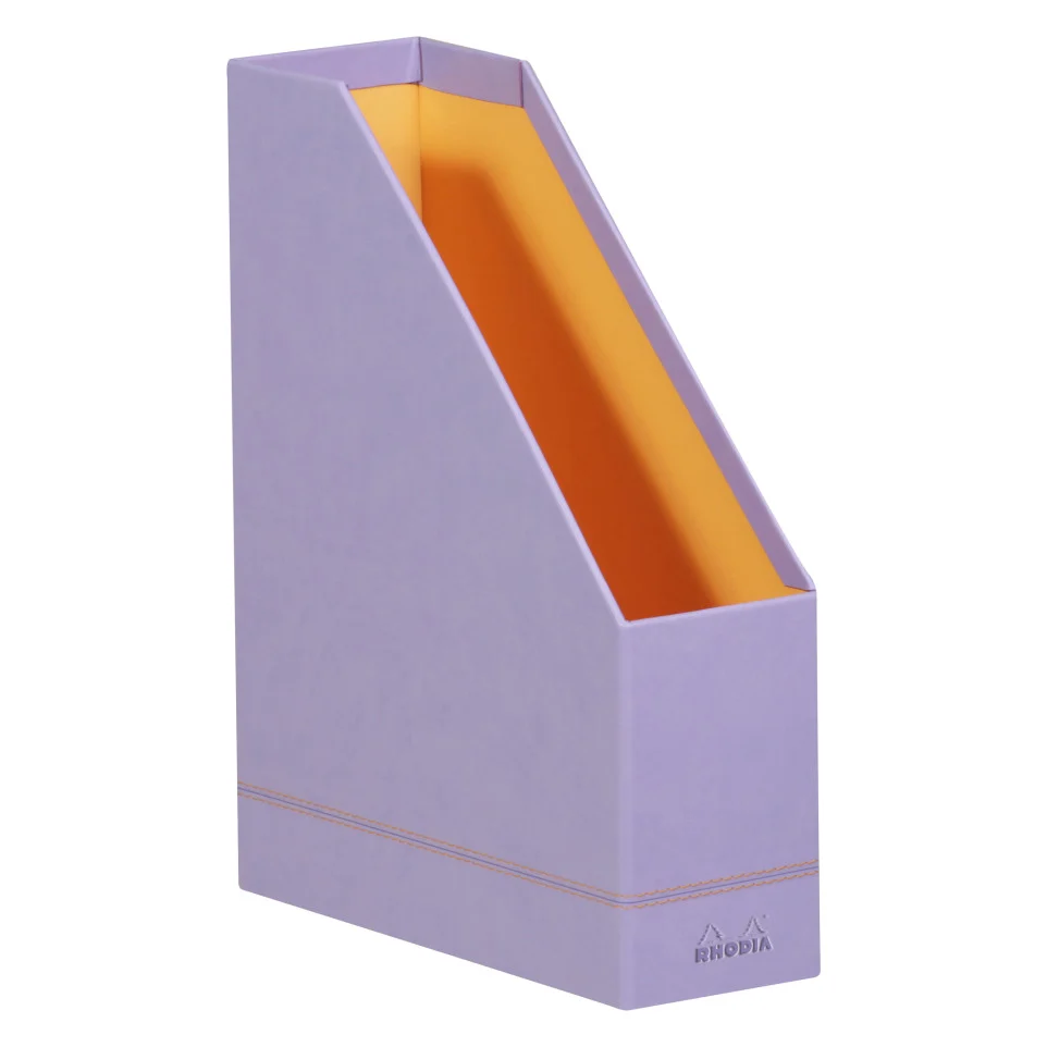 Лоток вертикальный Rhodiarama 10*25*31 см, отделка искусственной кожей, ирис, 318839C 1