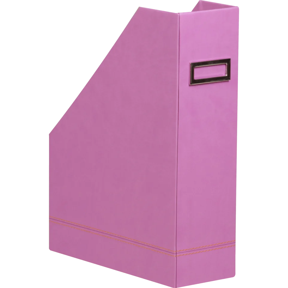 Лоток вертикальный Rhodiarama 10*25*31 см, обработка искусственной кожей, сиреневый, 318931C