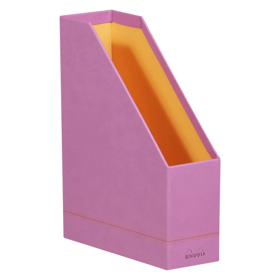 Лоток вертикальный Rhodiarama 10*25*31 см, обработка искусственной кожей, сиреневый, 318931C 1