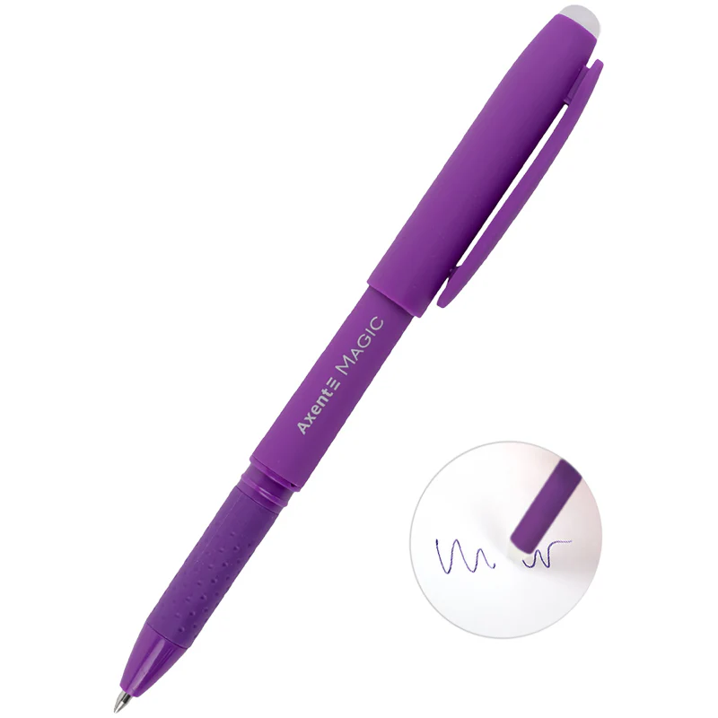 Ручка гелевая Magic "пиши-стирай" фиолетовая, Axent AG1123-11-A 1