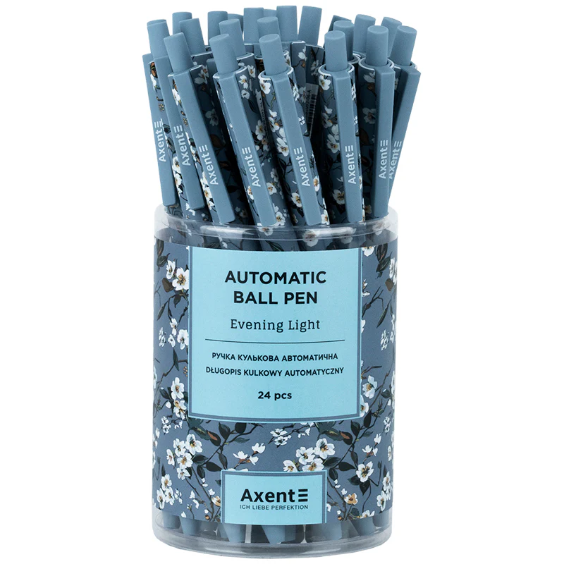 Ручка шариковая автоматическая Evening Light, синяя, AB1092-06-A 2