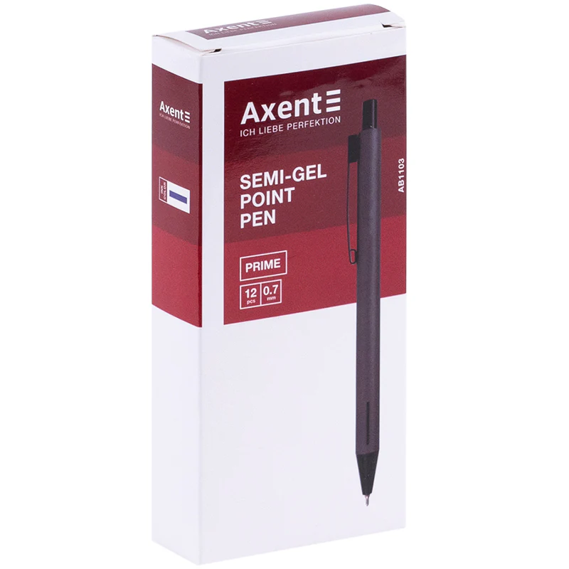 Ручка масляная автоматическая Prime, корпус серый, синяя, AB1103-03-02-A 1