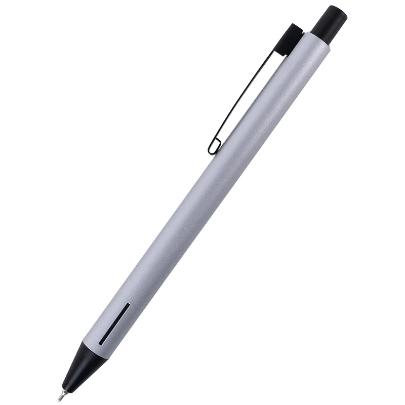 Ручка масляная автоматическая Prime, корпус серебряный, синяя, AB1103-34-02-A