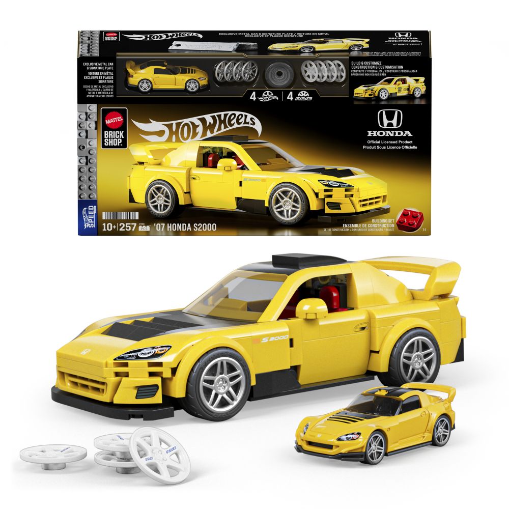 Колекційна машинка-конструктор "Honda S2000" серії "Speed" Mattel Brick Shop, JFR88