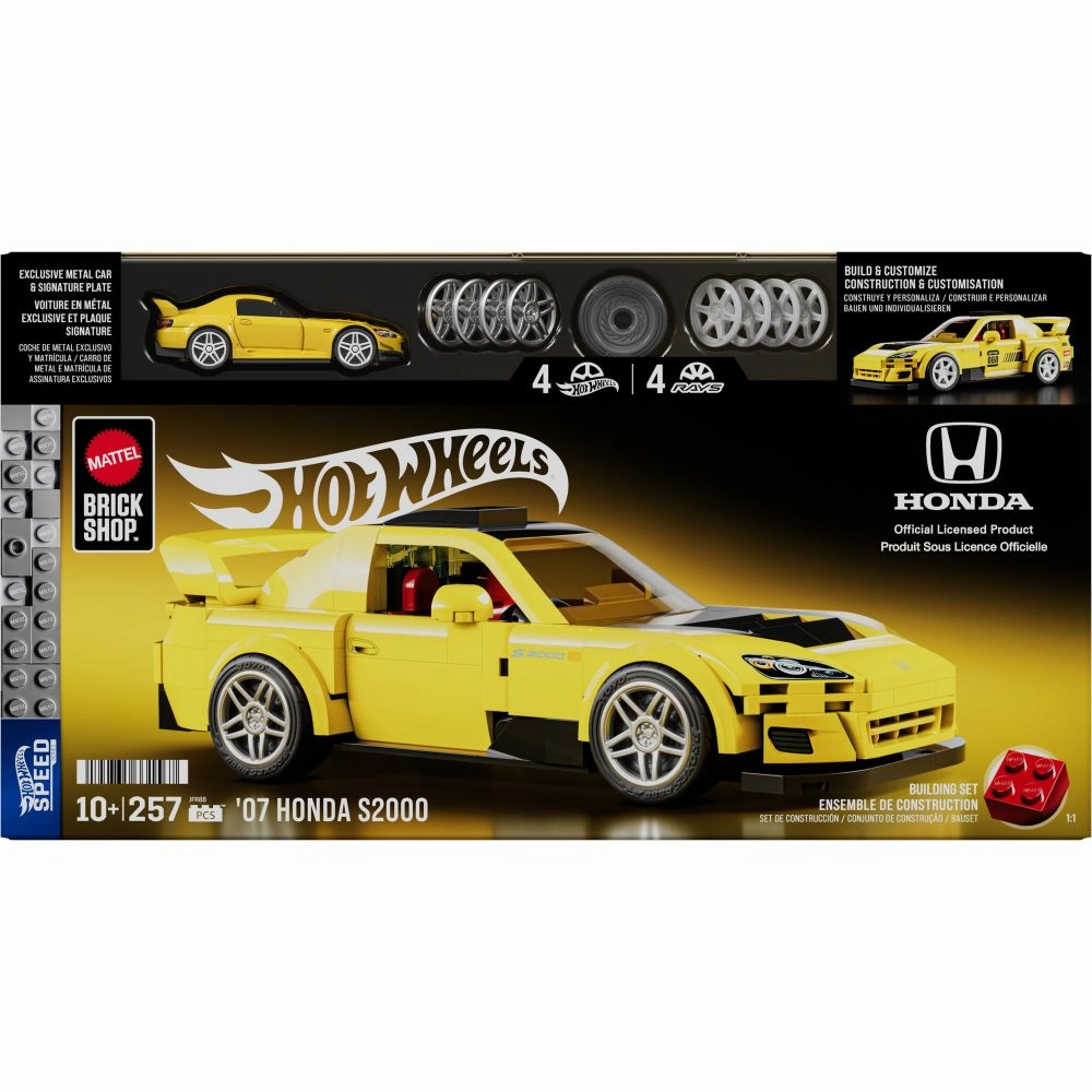 Колекційна машинка-конструктор "Honda S2000" серії "Speed" Mattel Brick Shop, JFR88 6